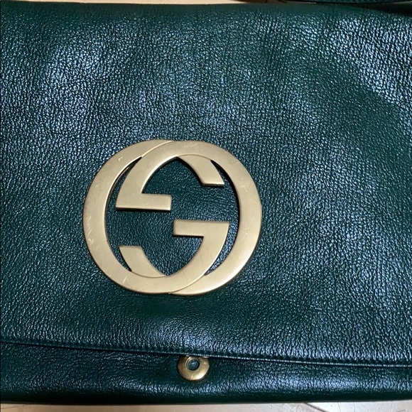 Gucci green bag with gold hardware messenger - Picture 6 of 9